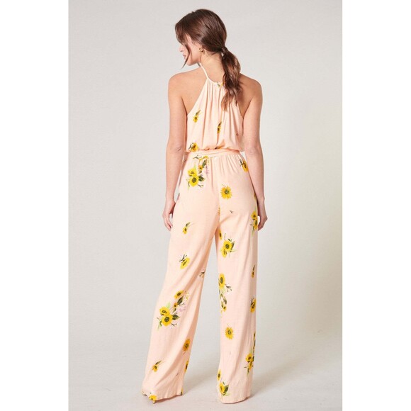 SUGARLIPS GIRASOL SUNFLOWER TRAPEZE JUMPSUIT NWT - Picture 3 of 4
